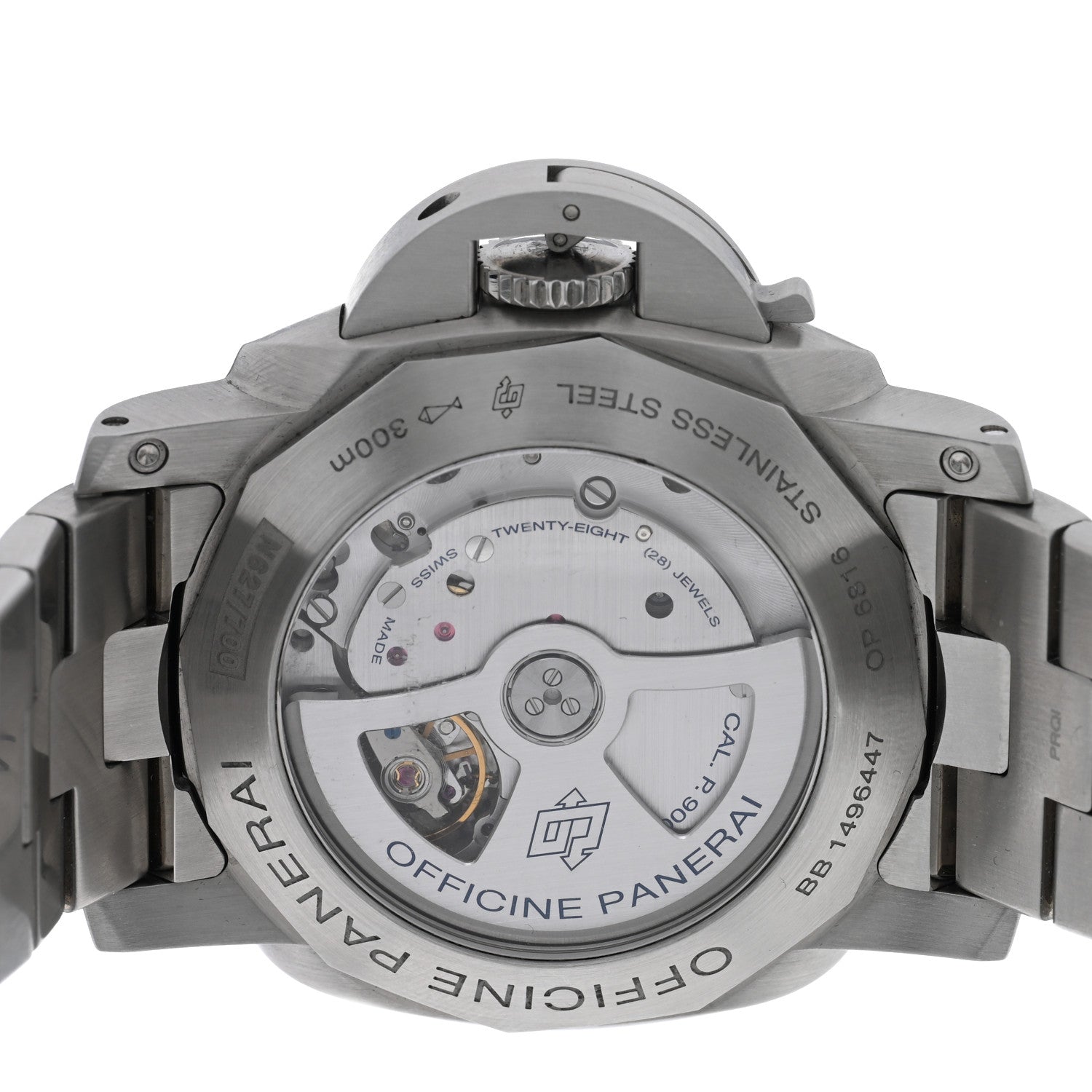 Panerai Stainless Steel 44mm Luminor Marina 1950 3 Days Automatic Watch Black PAM00328 4 of 5