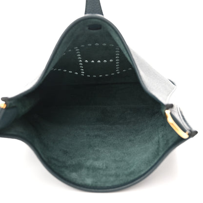Hermes Taurillon Clemence Evelyne III PM Vert Cypress 6 of 10
