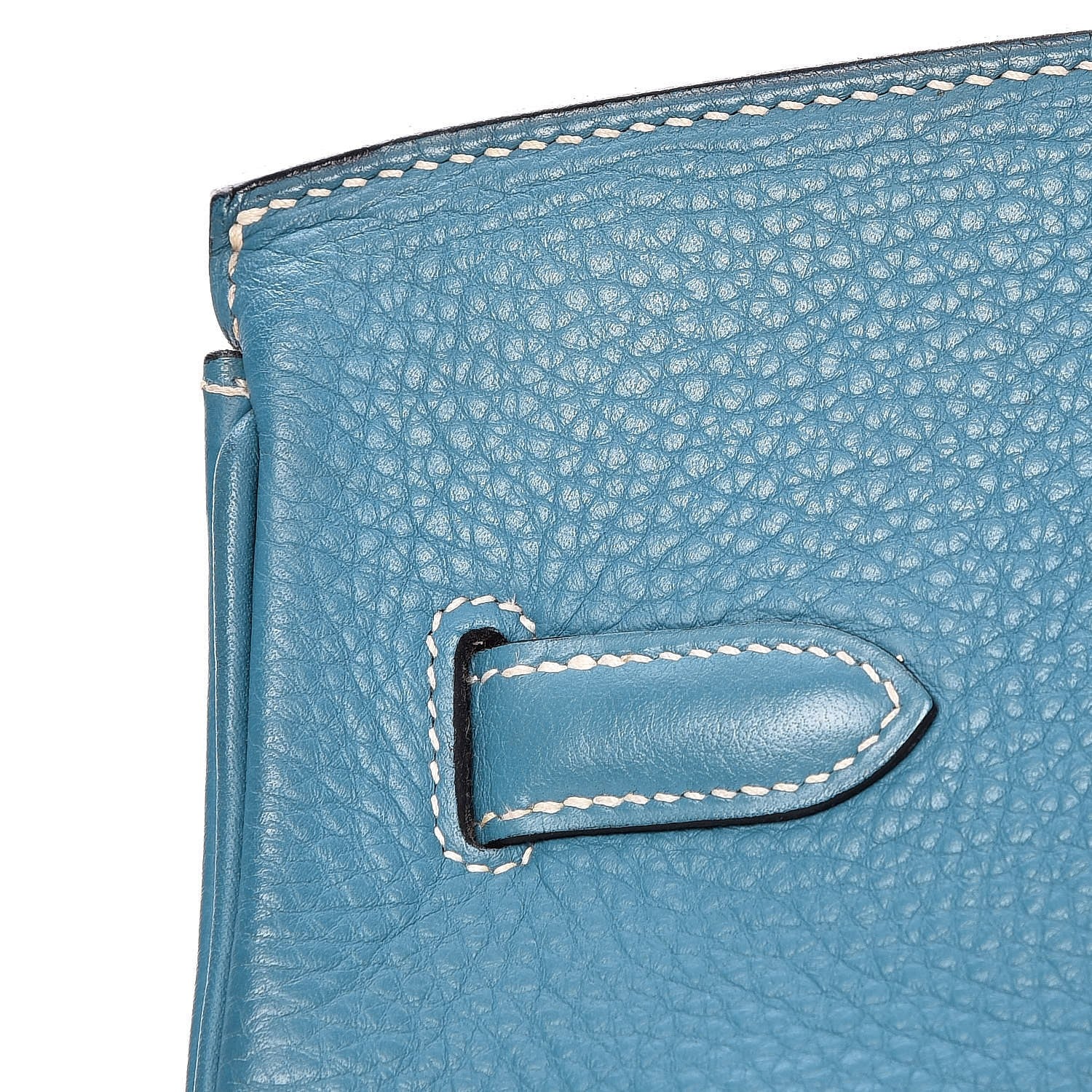 Hermes Taurillon Clemence Birkin 35 Blue Jean 32 of 33