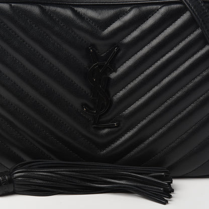 Saint Laurent Calfskin Matelasse Monogram Lou Camera Bag Black 9 of 9
