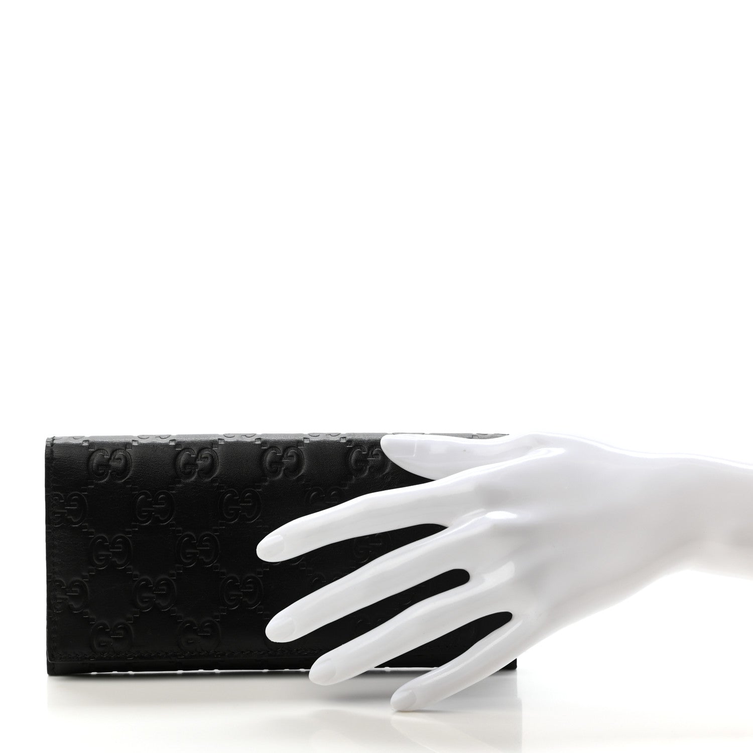 Gucci Guccissima Continental Flap Wallet Black 2 of 8