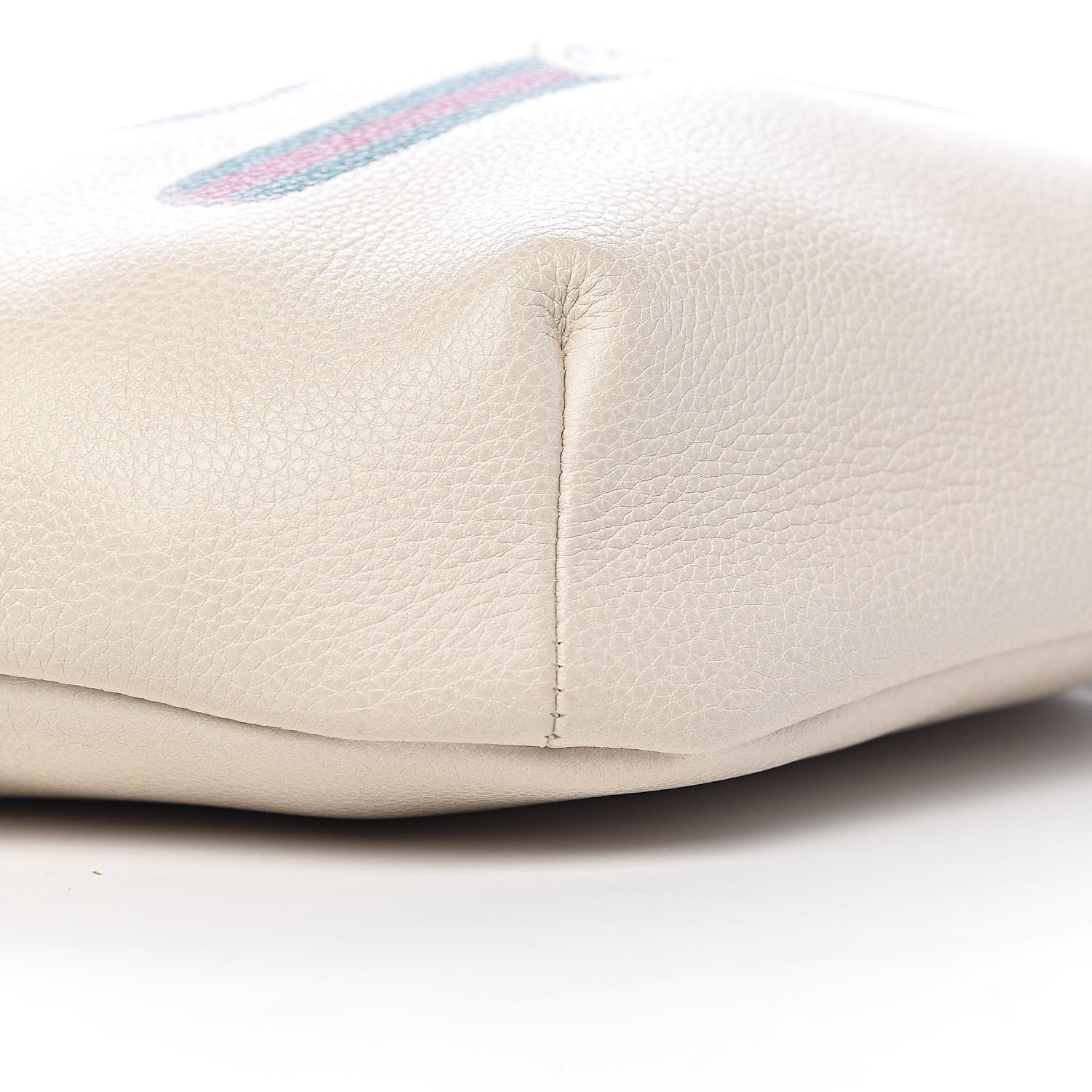 Gucci Grained Calfskin Logo Belt Bag White 8 of 10