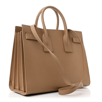 Saint Laurent Grained Calfskin Small Sac De Jour Deep Beige 3 of 13