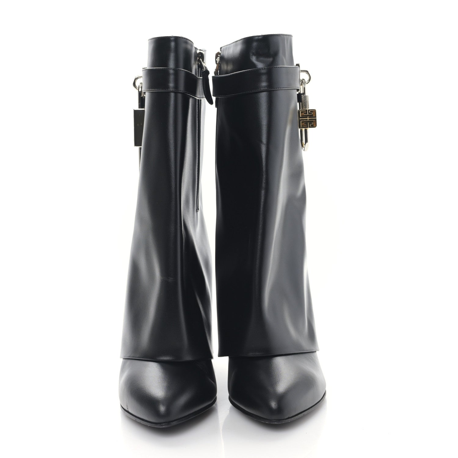 Givenchy Calfskin Shark Lock Ankle Boots 40 Black 2 of 6
