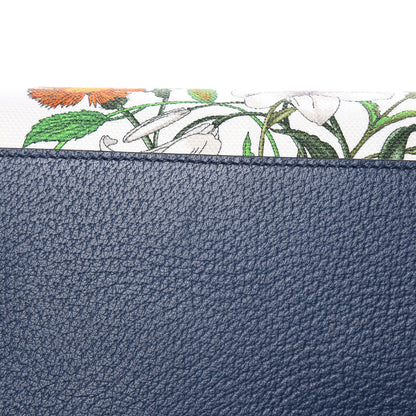 Gucci Canvas Large Flora Tote Navy Multicolor 10 of 10