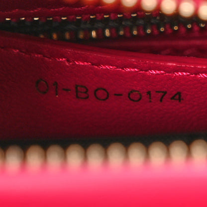 Christian Dior Lambskin Cannage Medium Lady Dior Fuchsia 7 of 10