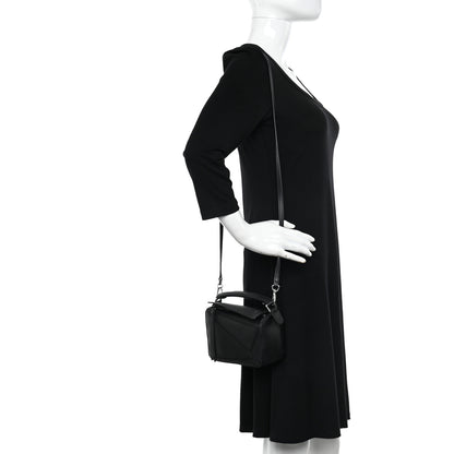 Loewe Calfskin Mini Puzzle Bag Black 2 of 11