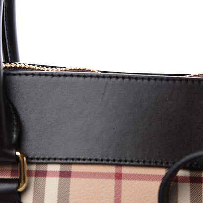 Burberry Haymarket Check Medium Primrose Tote Chocolate 11 of 12