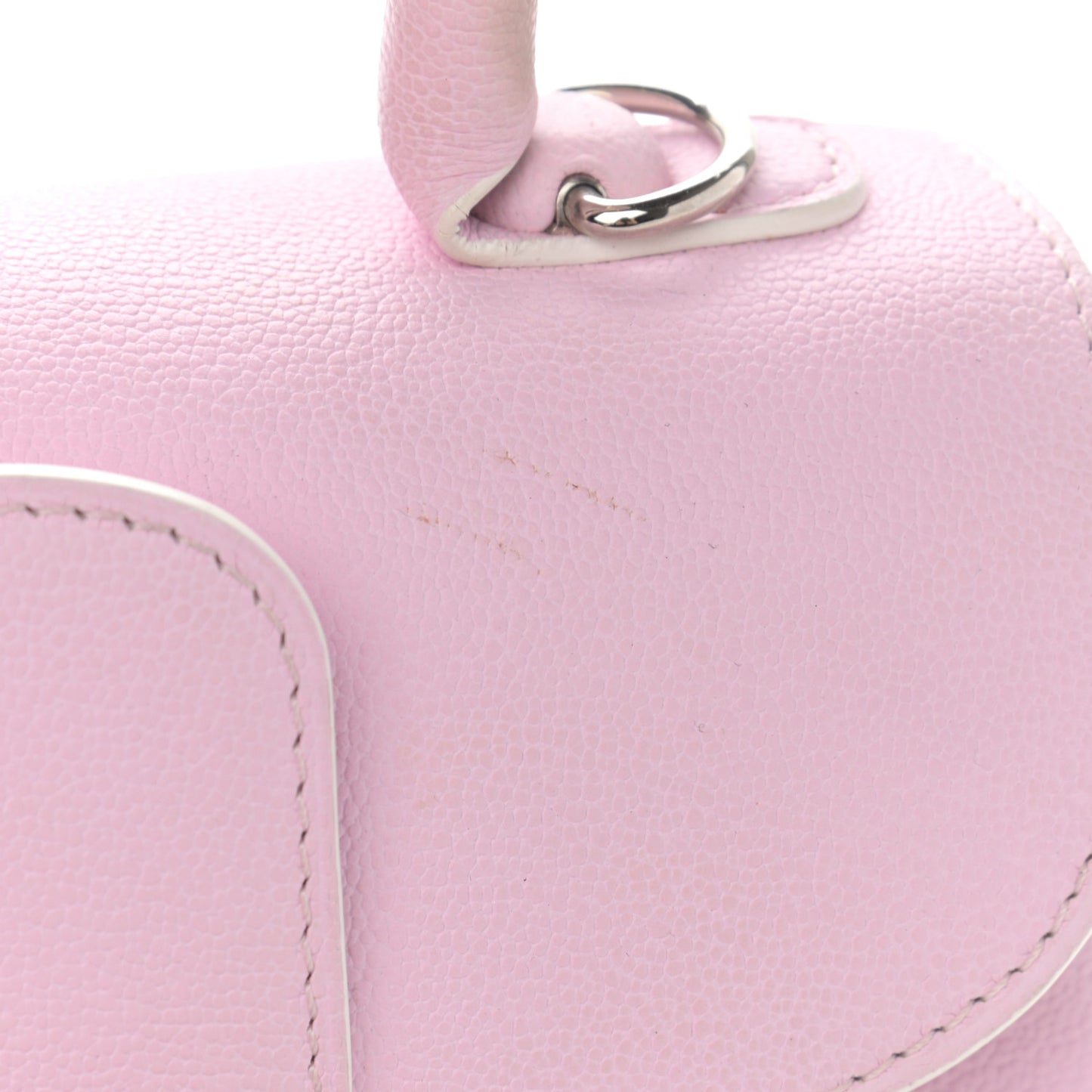 Grained Calfskin Mini Brillant Satchel Nakuru