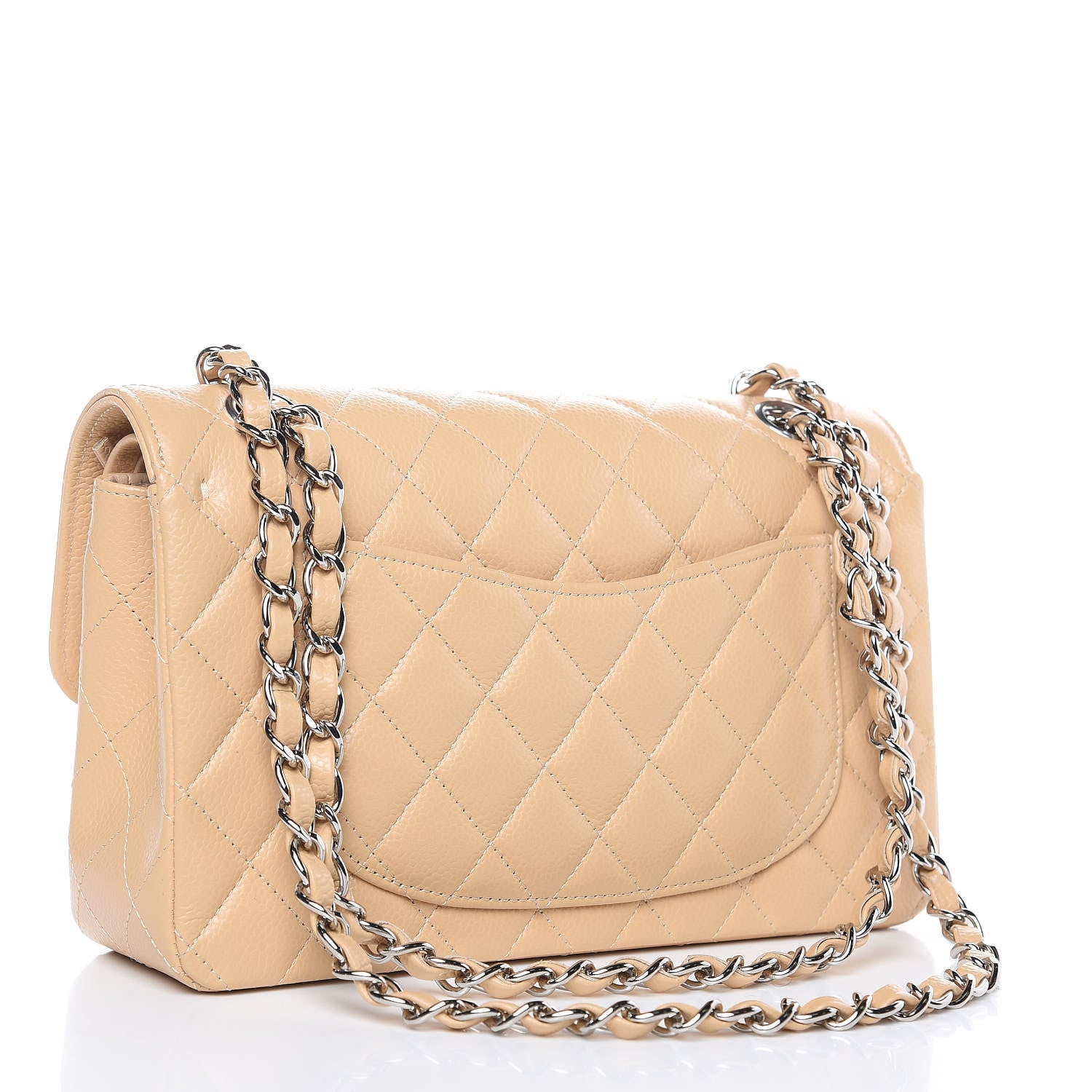 Chanel Caviar Quilted Small Double Flap Beige 3 of 10
