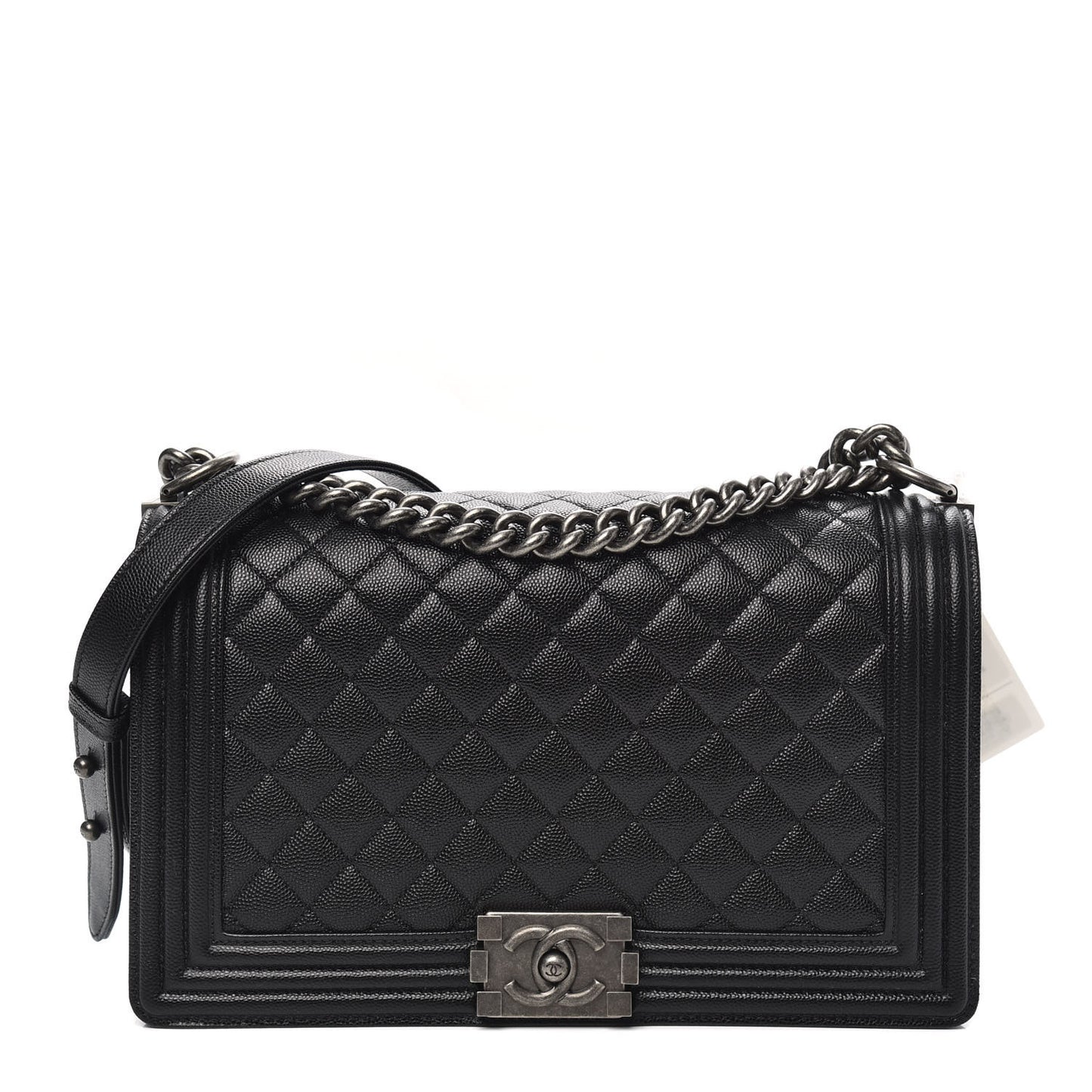 Caviar Quilted New Medium Boy Flap Black