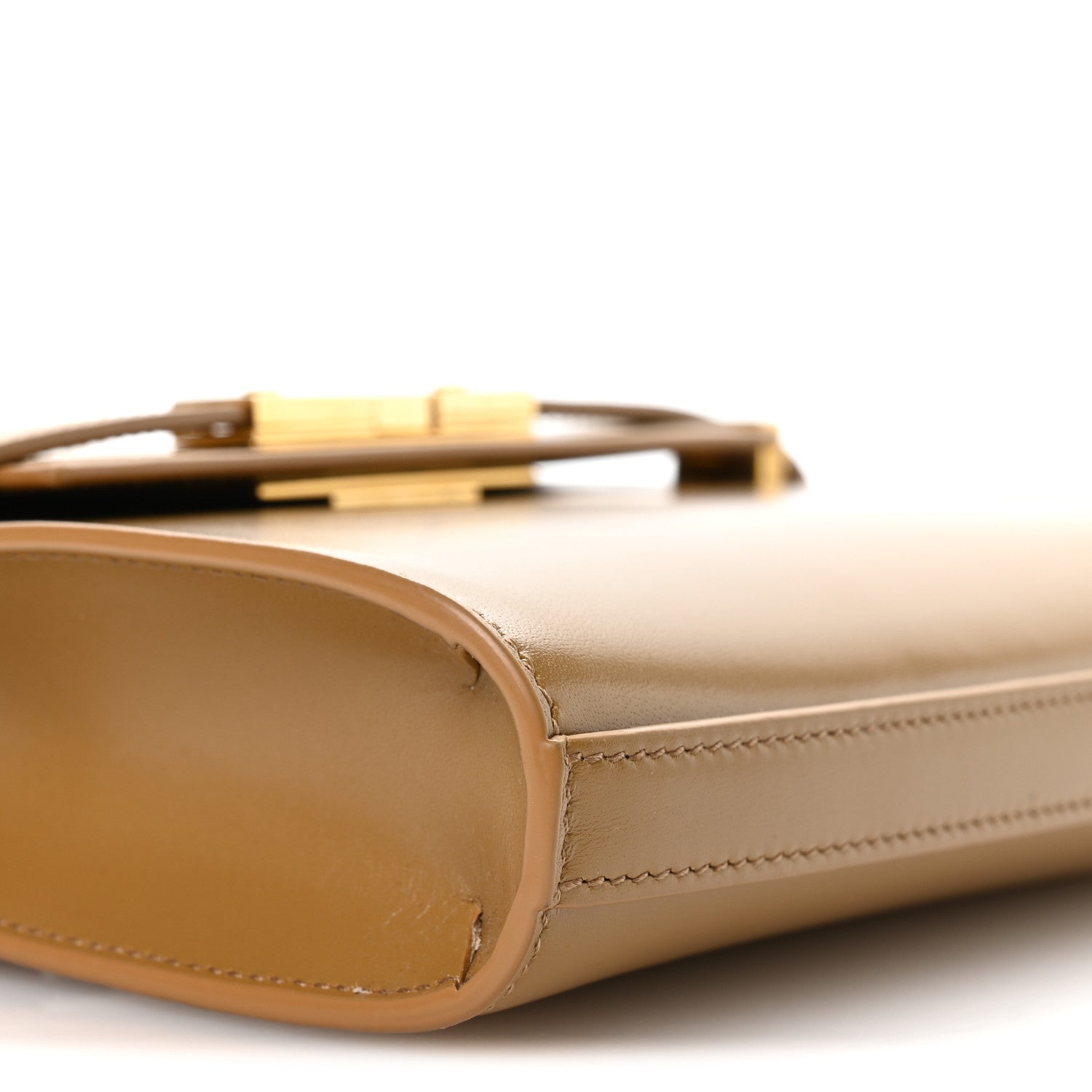 Saint Laurent Smooth Calfskin Mini Manhattan Shoulder Bag Tabac Brown 9 of 10