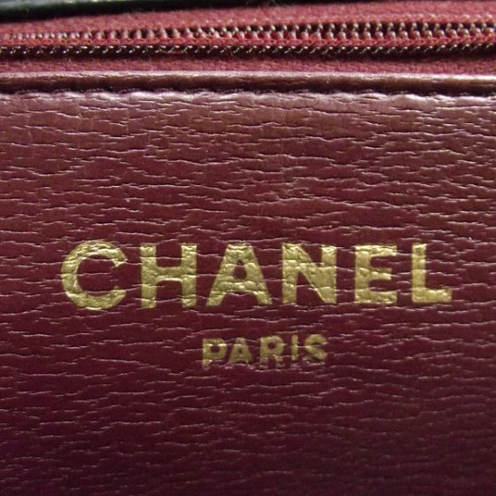 Lambskin Quilted Flap Navy