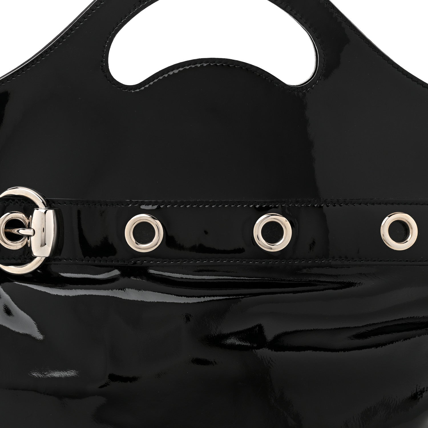 Gucci Patent Romy Medium Tote Black 8 of 11