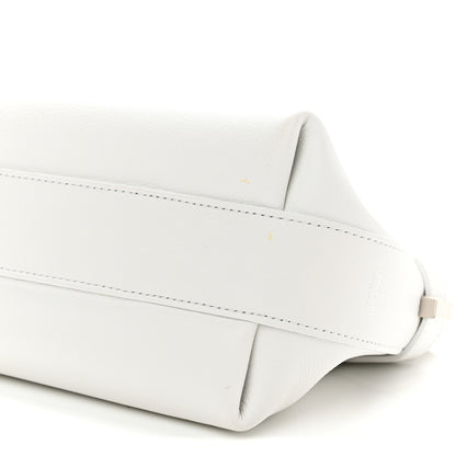 Salvatore Ferragamo Calfskin Small Hug Pouch White 9 of 9