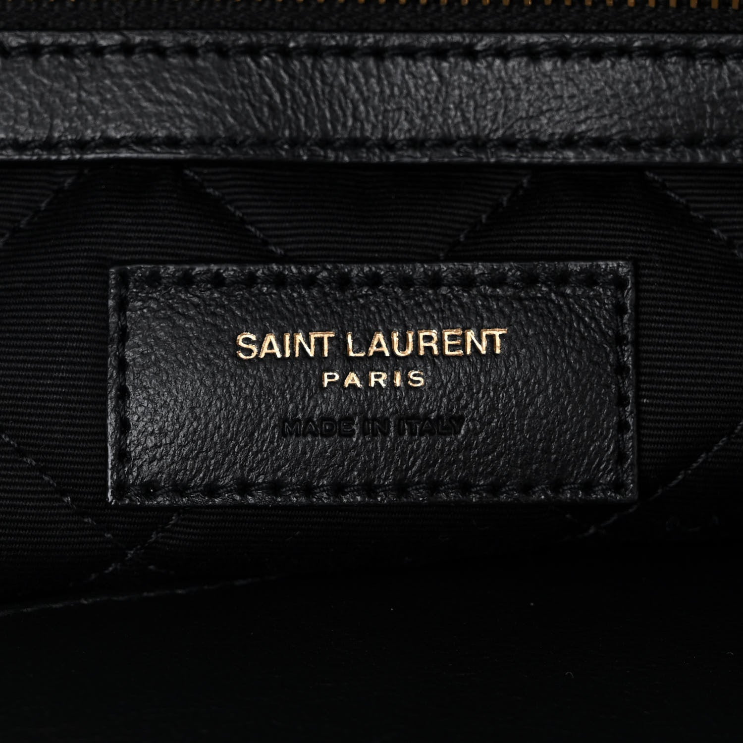 Saint Laurent Calfskin Quilted ES Giant Travel Bag Black 6 of 10