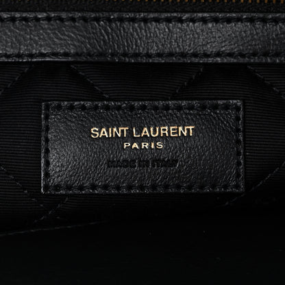 Saint Laurent Calfskin Quilted ES Giant Travel Bag Black 6 of 10
