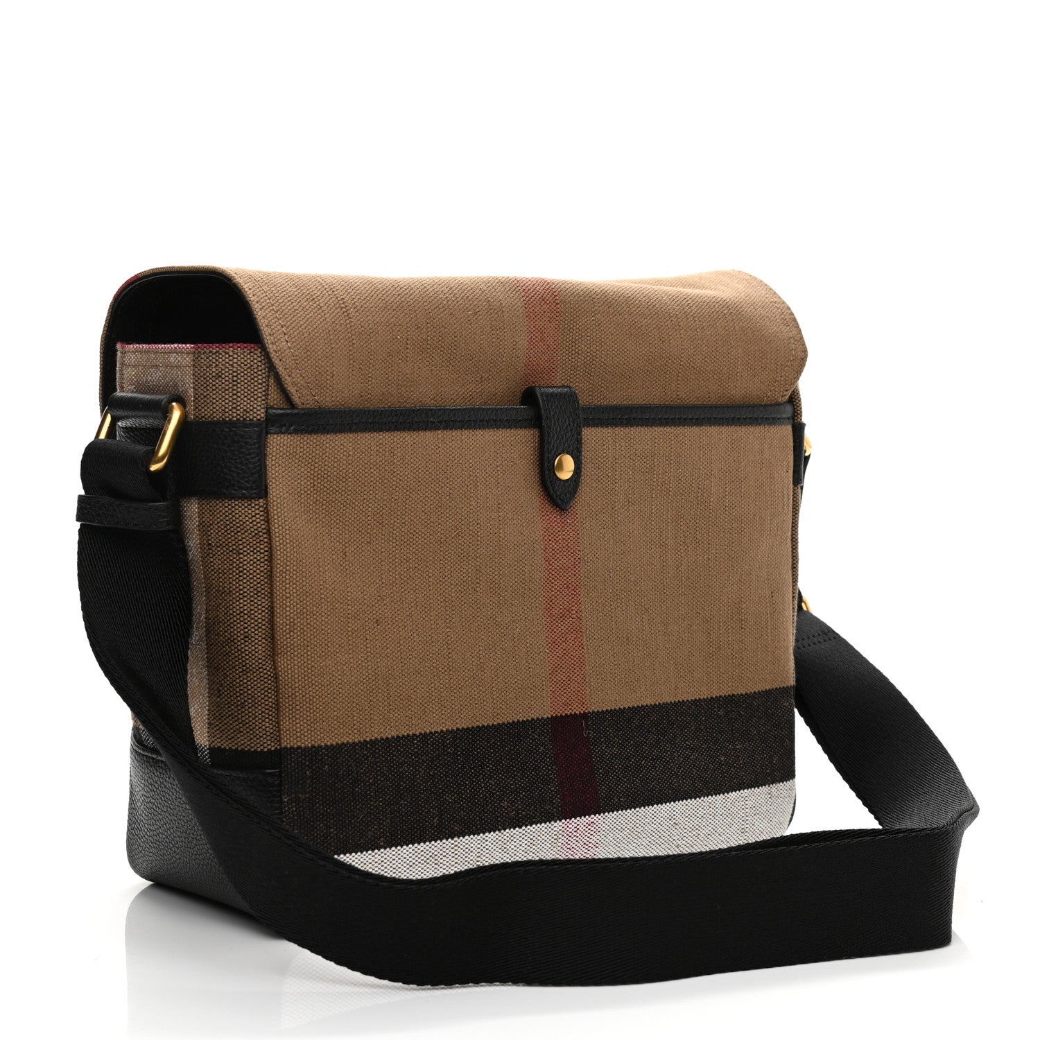 Burberry Canvas Mega Check Small Baildon Messenger Bag Black 3 of 10