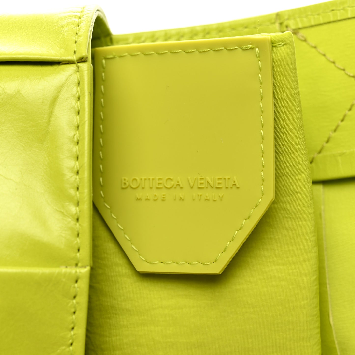 Paper Calfskin Intreccio Cassette Belt Bag Kiwi