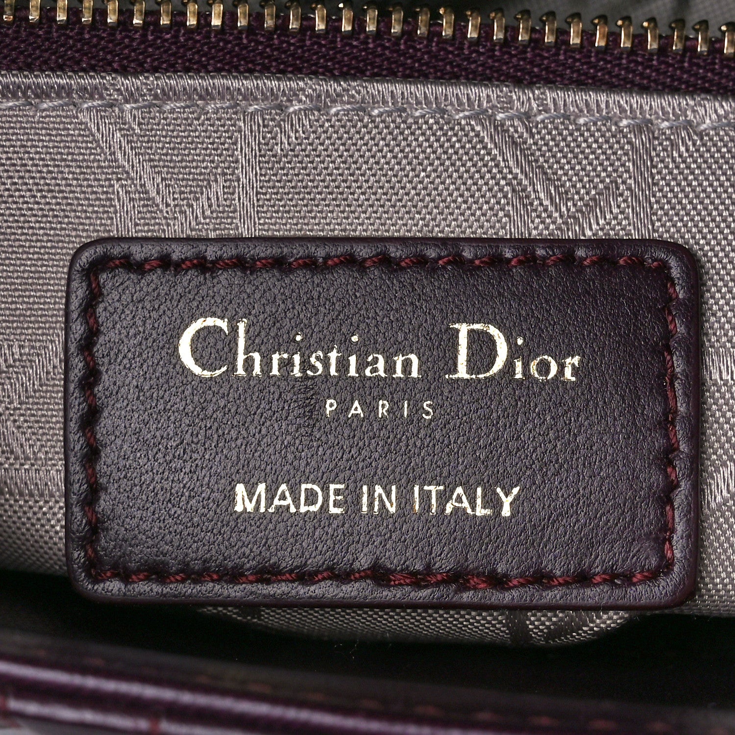Christian Dior Lambskin Cannage Small Lucky Badges My Lady Dior Plum 6 of 12