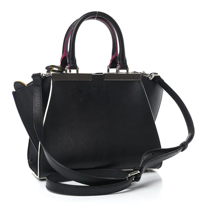 Fendi Vitello Dolce Mini 3Jours Tote Black 3 of 13