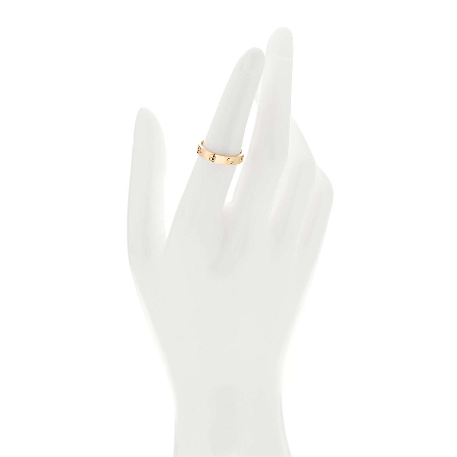 Cartier 18K Yellow Gold 3.5mm LOVE Wedding Band Ring 52 6 2 of 5
