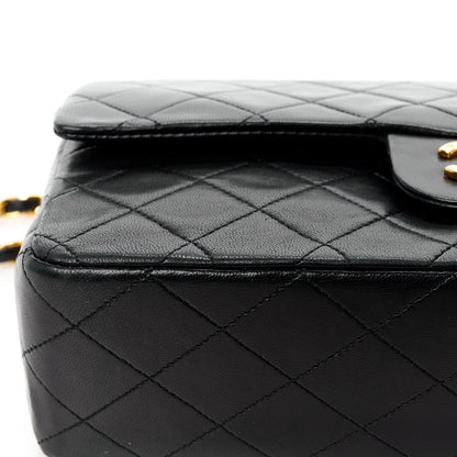 Chanel Lambskin Quilted Medium Double Flap Black 13 of 13