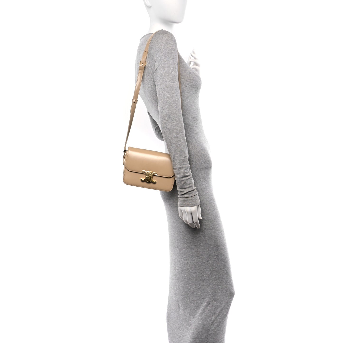 Shiny Calfskin Teen Triomphe Nude