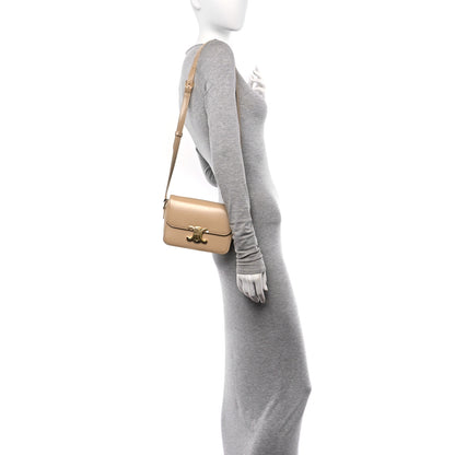 Celine Shiny Calfskin Teen Triomphe Nude 2 of 13