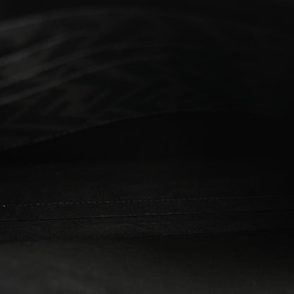 Fendi Shiny Glazed Fabric Vitello Cover FF 1974 Logo Clutch Black 5 of 13