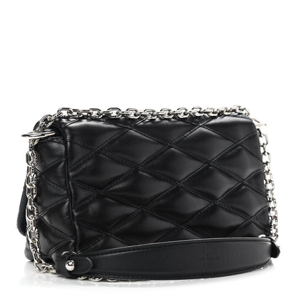Louis Vuitton Lambskin Malletage GO-14 PM Black 4 of 10