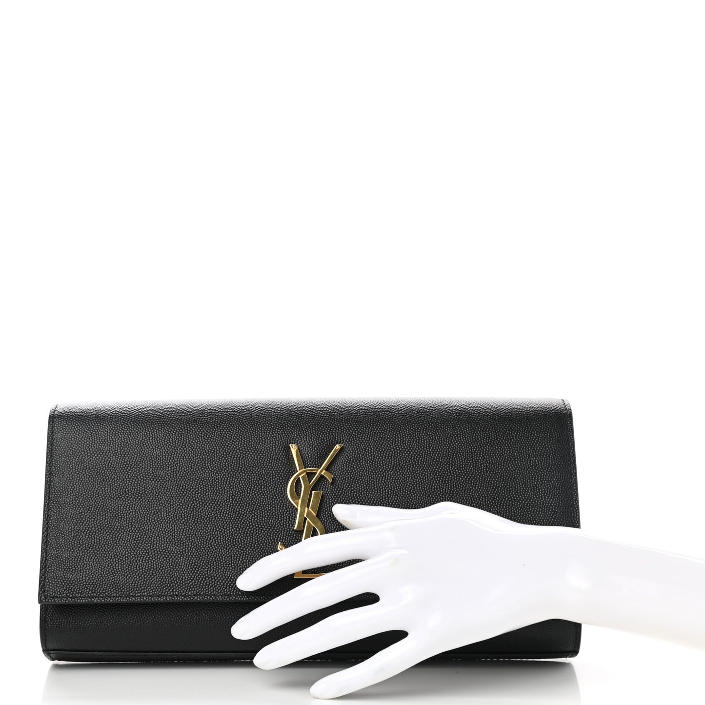 Grain De Poudre Monogram Cassandre Clutch Black