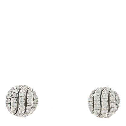 David Yurman Sterling Silver Diamond Sculpted Cable Stud Earrings 1 of 3