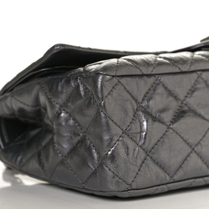 Chanel Metallic Aged Calfskin Quilted 2.55 Reissue 226 Flap Silver 9 of 10