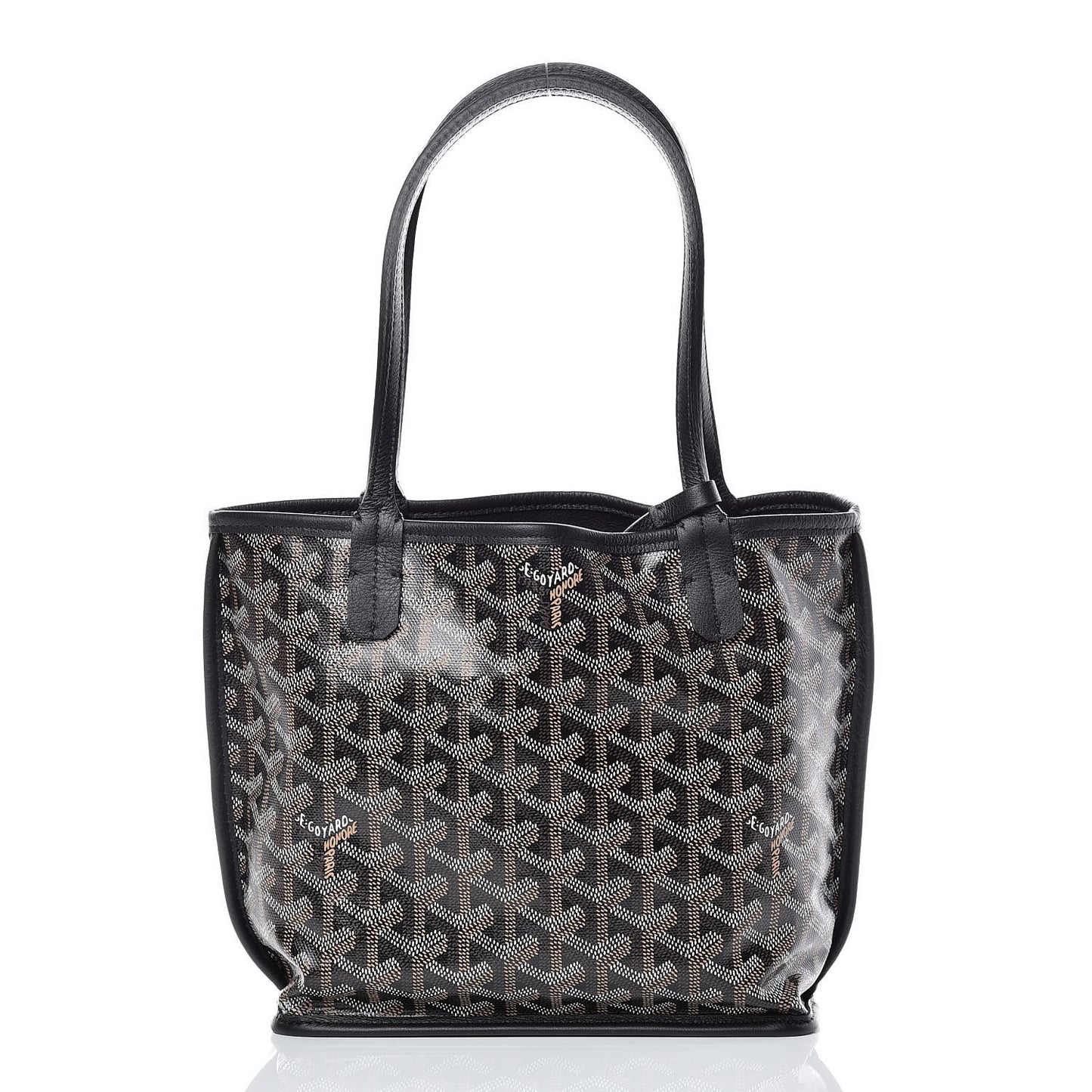 Goyardine Reversible Mini Anjou Black