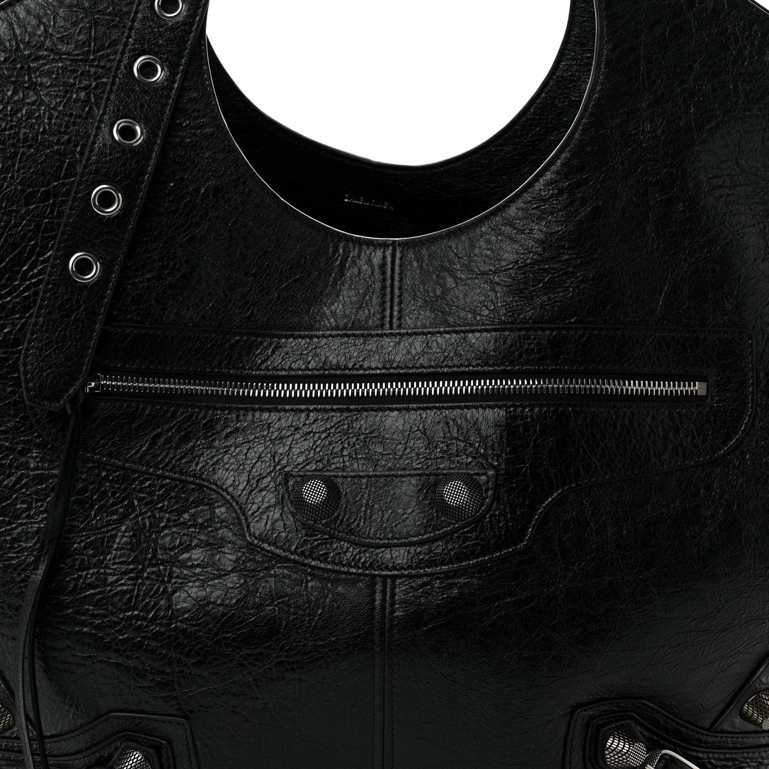 Balenciaga Agneau Arena Large Le Cagole Carry All Bag Black 8 of 10