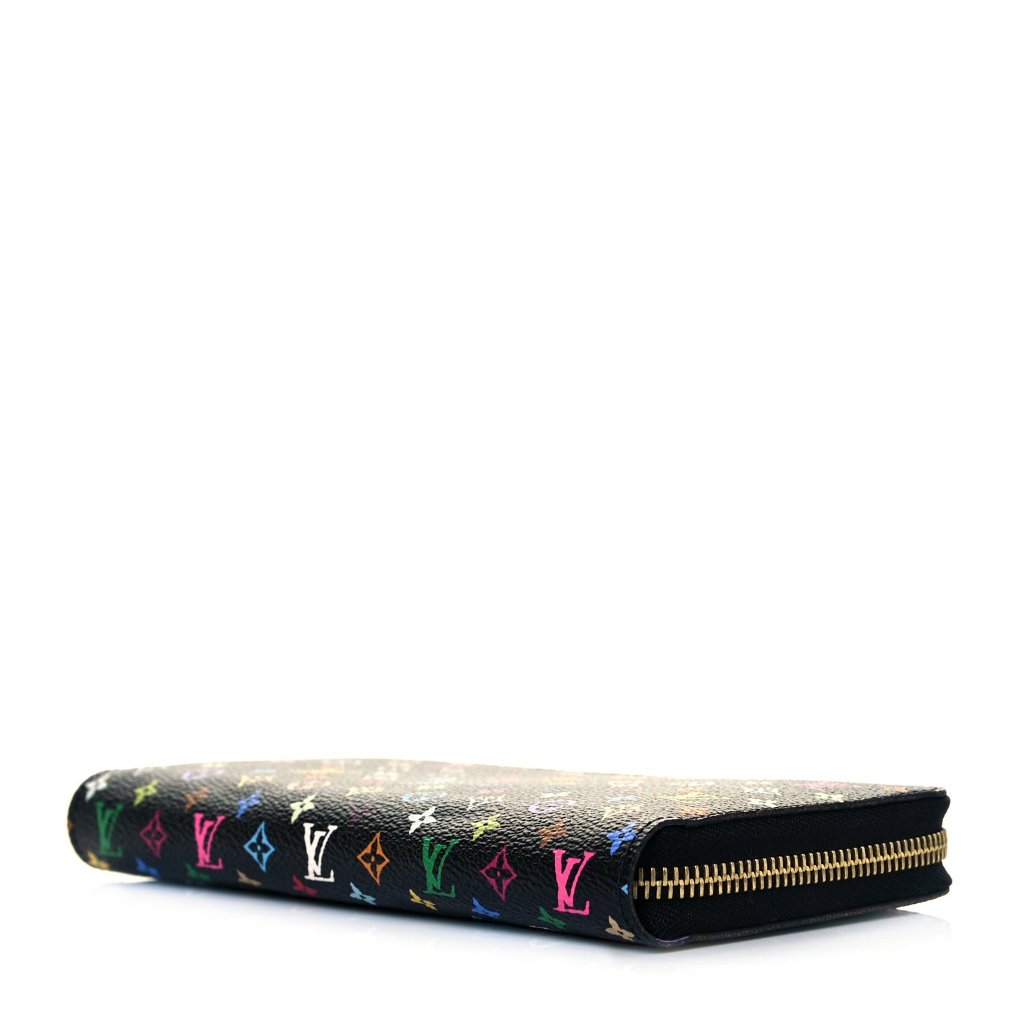 Monogram Multicolor Zippy Wallet Black Violet