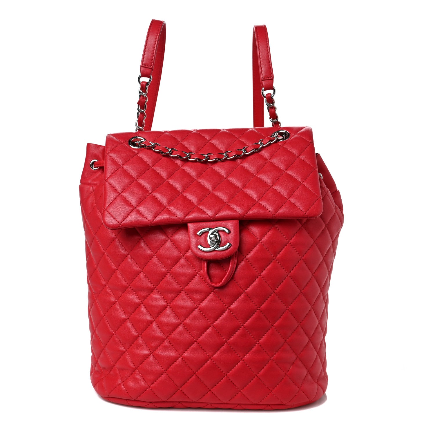 Chanel Lambskin Quilted Large Urban Spirit Backpack Red 1 of 9