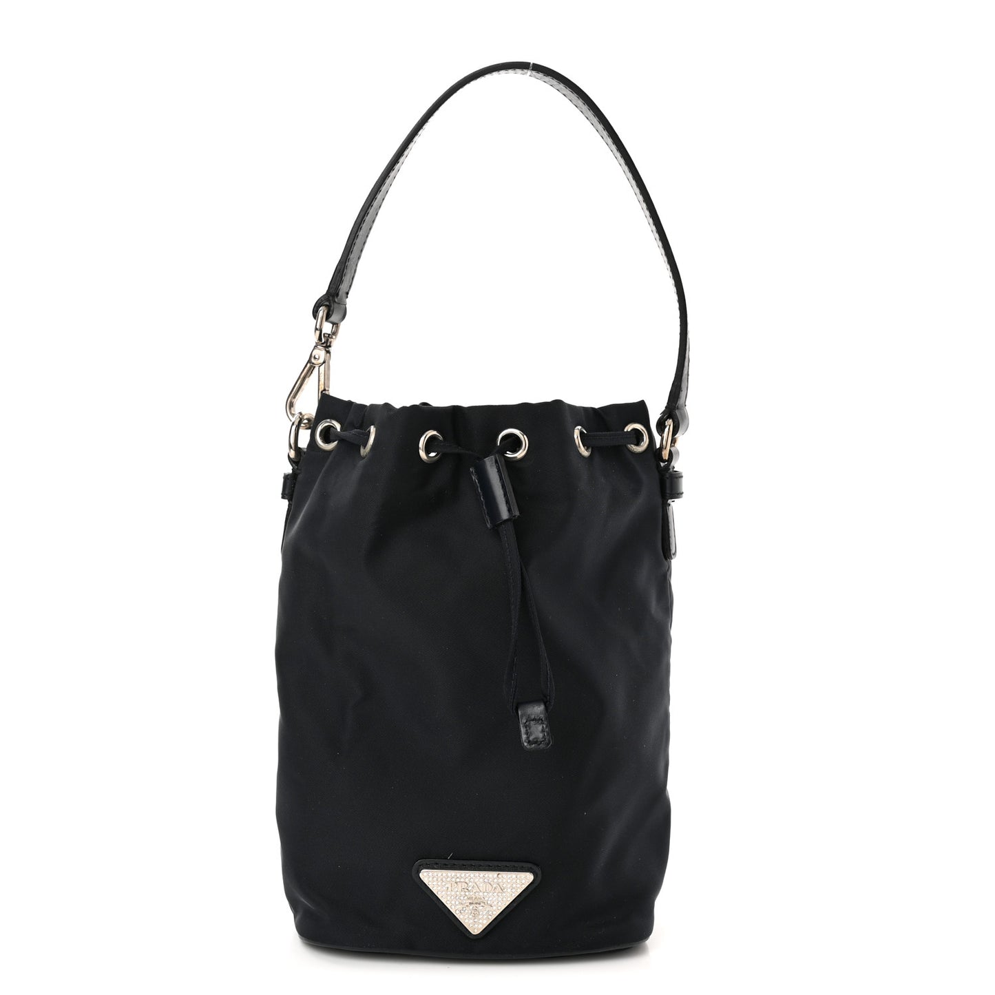 Tessuto Nylon Night Bucket Bag Bleu
