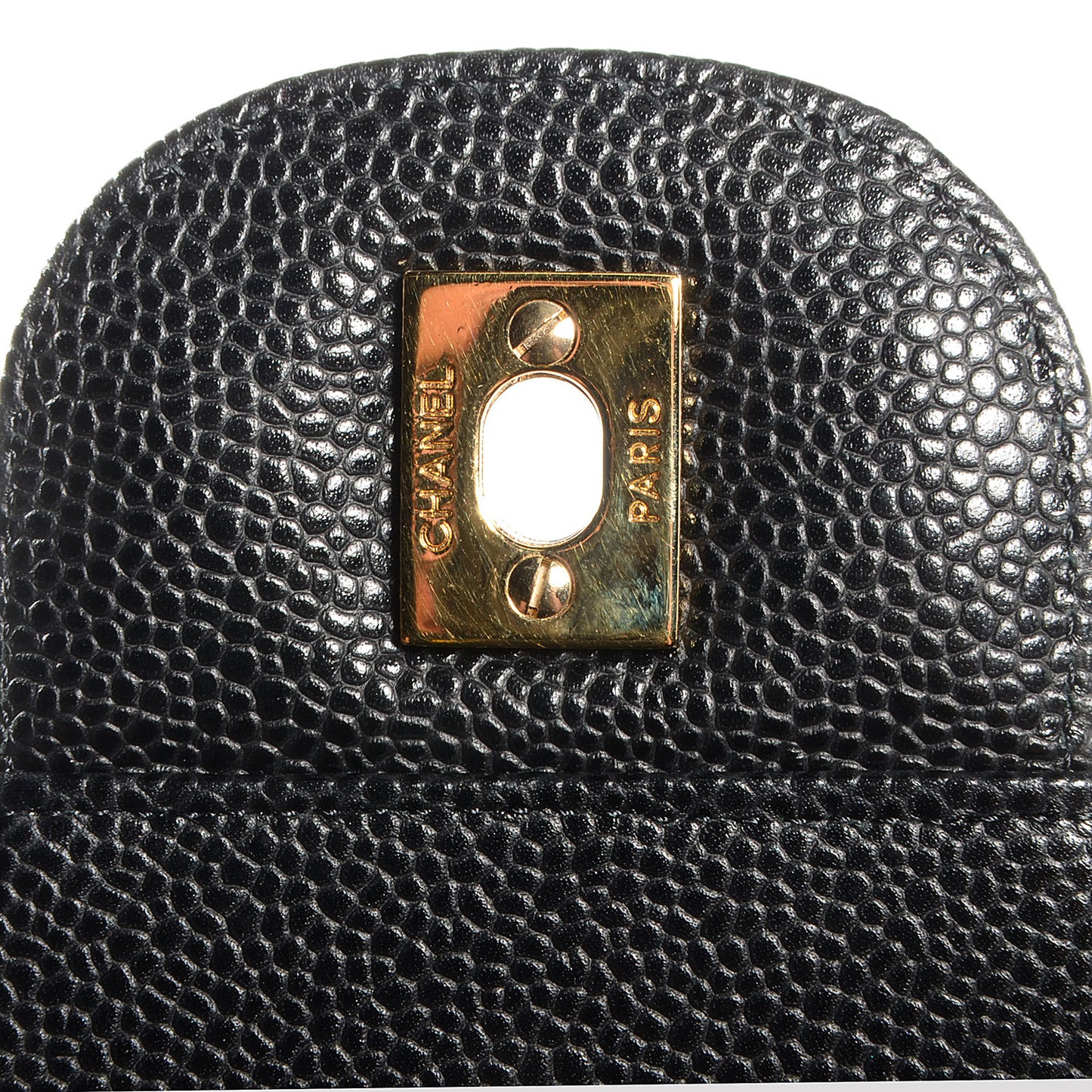 Caviar Jumbo Single Flap Black