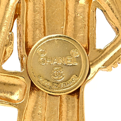 Chanel Coco Chanel Figurine Pin Brooch Gold 5 of 5