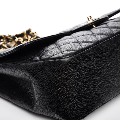 Chanel Caviar Quilted Jumbo Single Flap Black 10 of 14