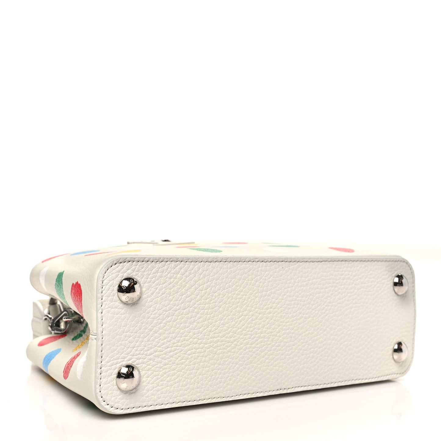 LV X YK Taurillon Capucines BB White