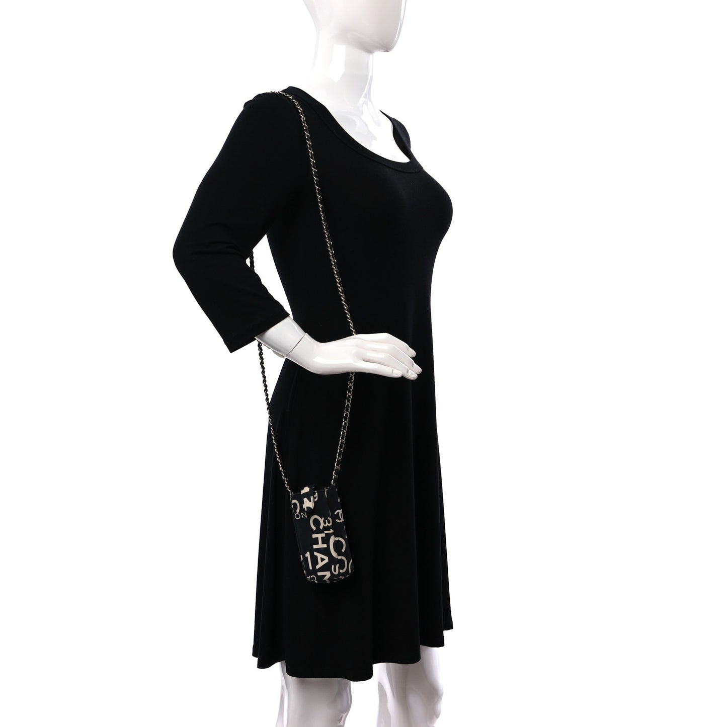 Canvas 31 Rue Cambon Phone Holder Black