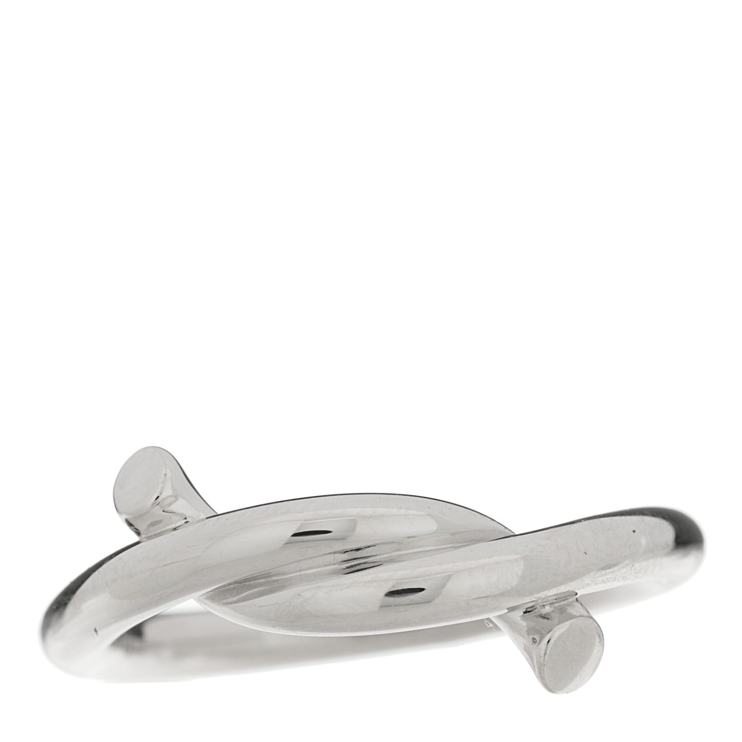Cartier 18K White Gold Entrelaces Ring 51 5.75 1 of 4
