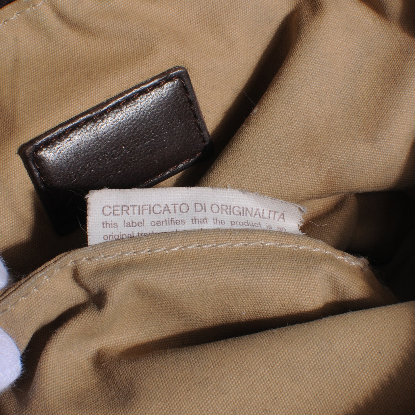 Nappa Intrecciato Small Cosmetic Case Ebano