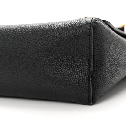 Burberry Grainy Calfskin Vintage Check Note Crossbody Bag Black 9 of 13