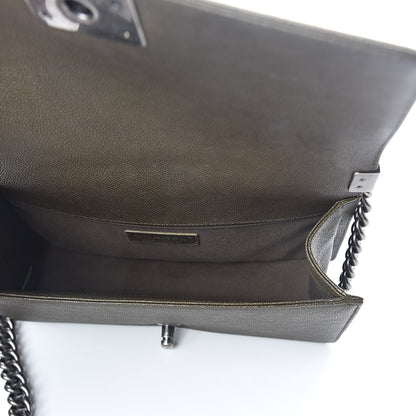 Chanel Caviar Quilted Medium Boy Flap Khaki 5 of 11