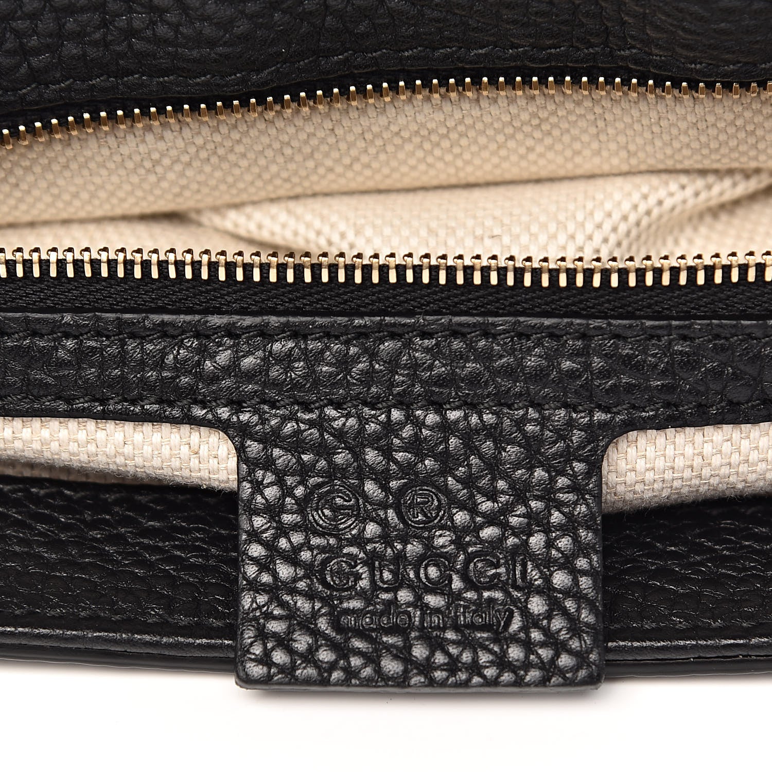 Gucci Pebbled Calfskin Medium Soho Flap Crossbody Black 6 of 9