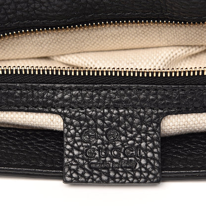 Gucci Pebbled Calfskin Medium Soho Flap Crossbody Black 6 of 9